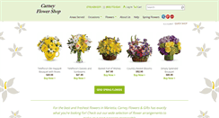 Desktop Screenshot of carneyflowers.com